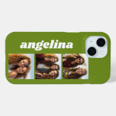 トレンディー3写真と名前 – アボカドグリーン Case-Mate iPhoneケース (裏面 (横))