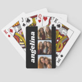 トレンディー3枚の写真とChunky Name – 黒 トランプ (裏面)