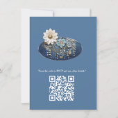 トレンディー3-Dデニムプリントと衣装ジュエリー 招待状 (裏面)