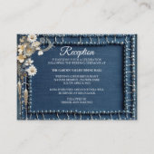 トレンディー3-Dブルーデニムプリントと衣装ジュエリー エンクロージャーカード (正面)