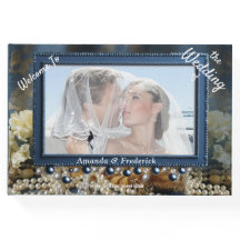 トレンディー3-Dブルーデニムプリントと衣装ジュエリー