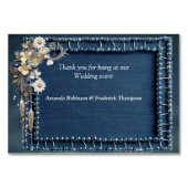 トレンディー3-Dブルーデニムプリントと衣装ジュエリー テーブルナンバー (裏面)