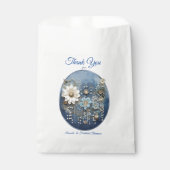 トレンディー3-Dブルーデニムプリントと衣装ジュエリー フェイバーバッグ (正面)