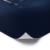 トレンディー3-Dブルーデニムプリントと衣装ジュエリー ポスター (角)