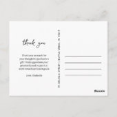 トレンディー3 Photo Collage卒業ありがとう ポストカード (裏面)