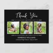 トレンディー3 Photo Collage卒業ありがとう ポストカード (正面)