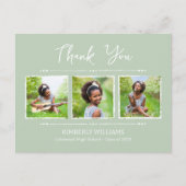 トレンディー3 Photo Collage卒業ありがとう ポストカード (正面)