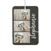 トレンディー3 Photos白黒のスクモダンリプト名 カーエアーフレッシュナー (正面)