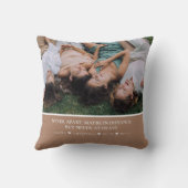 トレンディー4フォト&ベスティー引用文フレンズ最高のフレンズフォーエバー クッション (裏面)