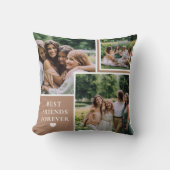 トレンディー4フォト&ベスティー引用文フレンズ最高のフレンズフォーエバー クッション (正面)