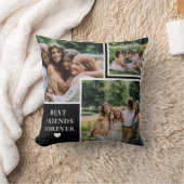 トレンディー4フォト&ベスティー引用文フレンズ最高のフレンズフォーエバー クッション (ブランケット)