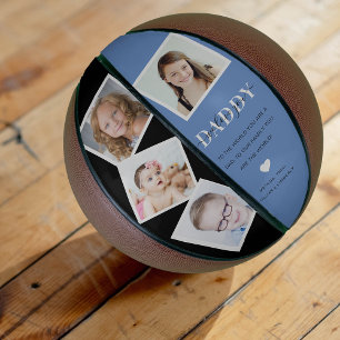 トレンディー4 Insta Photo Collage Daddy 'We Love You' バスケットボール