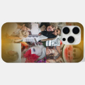 トレンディー6フォトコラージュ金ゴールドメタリック Case-Mate iPhoneケース (裏面 (横))