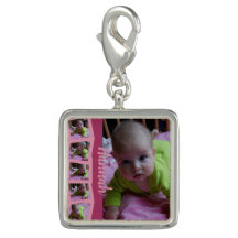 トレンディー6写真コラージュと個人文字または氏名