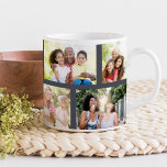 トレンディー8写真組積造グリッドグレーフォト ジャンボコーヒーマグカップ<br><div class="desc">Gray Giant Photo Mug - 8枚のカスタマイズ写真を含む。このトレンディーメーソンリーグリッドスタイルの写真コラージュは、配置のための与え豊富な選択のためのランドスケープとポートレートのフォーマットを含む。この写真テンプレートは、家族や友人のための記念ギフトを作成するためにあなたの写真のユニーク8を追加するように設定されている。背景もしの色を変更したいクリックかカスタマイズ"またはメッセージを表示する。</div>