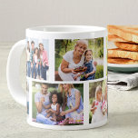 トレンディー8写真組積造グリッドホワイト写真 ジャンボコーヒーマグカップ<br><div class="desc">Giant Photo Mug - 8枚のカスタマイズ写真を含む。このトレンディーメーソンリーグリッドスタイルの写真コラージュは、配置のための与え豊富な選択のためのランドスケープとポートレートのフォーマットを含む。この写真テンプレートは、家族や友人のための記念ギフトを作成するためにあなたの写真のユニーク8を追加するように設定されている。</div>