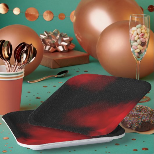 トレンディー9インチ正方形紙プレートfor any大事な行事 ペーパープレート (複数)