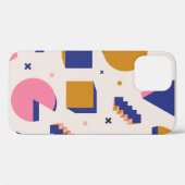 トレンディー90sメンフィは幾何学的シームレスパターンです。ヴィン Case-Mate iPhoneケース (裏面 (横))