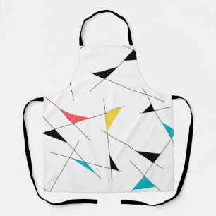 トレンディー、おもしろい、シンプル三角形の幾何学的パターン エプロン