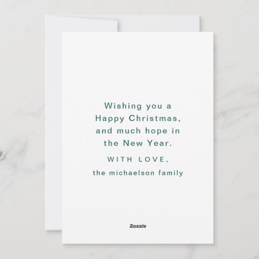 トレンディー「もう一度やってみよう」グリーンホリデー写真 シーズンカード (裏面)