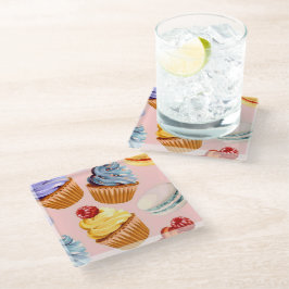 トレンディー ガラスコースター