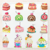 トレンディー ガラスコースター (正面)