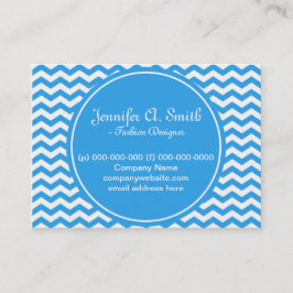 トレンディー、クラシック、明るい白と青い山形 名刺