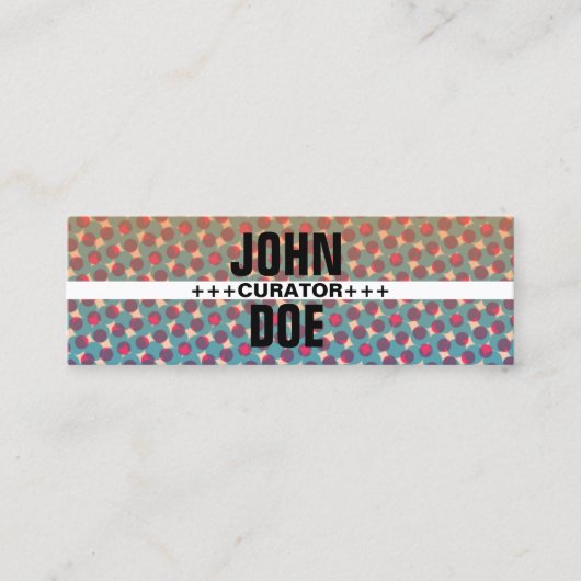 トレンディー、グラム、アーツ、イベント&アントレペナー スキニー名刺 (正面)