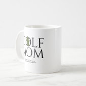トレンディー"ゴルフ母"緑 コーヒーマグカップ (正面左)