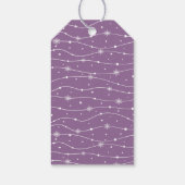 トレンディー – ソフトラベンダー – スノーフレークギフトラベル ギフトタグ (裏面)