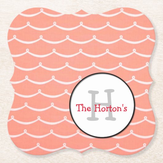 トレンディー。デザイナーコースター ペーパーコースター (正面)