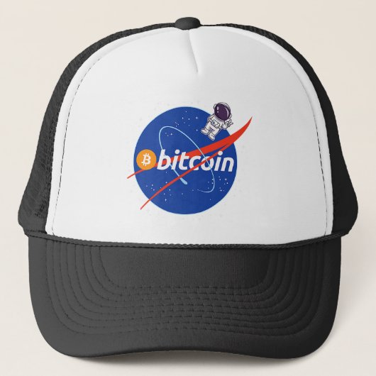 トレンディー ビットコイン 宇宙飛行士 スペース 仮想通貨 キャップ (正面)