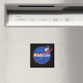 トレンディー ビットコイン 宇宙飛行士 スペース 暗号資産 マグネット (インサイチュ (食洗機))