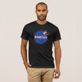 トレンディー ビットコイン 宇宙飛行士 スペース 暗号資産 Tシャツ (正面フル)