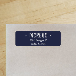 トレンディー |ファミリ |ミッドナイトブルー |差出人住所 ラベル