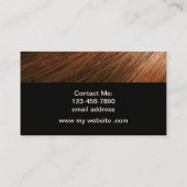 トレンディー・ヘアスモダンタイリスト名刺 予約カード (裏面)