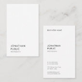 トレンディー　モダンシンプルエレガント　プロフェッショナルテンプレート 名刺 (正面/裏面)