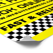 トレンディー&モダンタクシキャブ広告会社 ポスター (角)