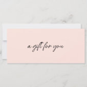 トレンディー,モダン手書き，ロゴ，薄いピンク (裏面)