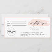 トレンディー,モダン手書き，ロゴ，薄いピンク (正面)