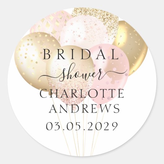 トレンディー, モダン,グリッター ラウンドシール (正面)