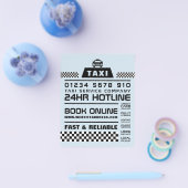 トレンディー&モダン、タクシータクシー会社の価格表 チラシ (シングル)