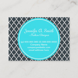 トレンディー、ラブリー、クラシックガーリー、B&Wクアトレフォイル 名刺