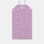 トレンディー – ラベンダーピンク – スノーフレークギフトラベル ギフトタグ (裏面)