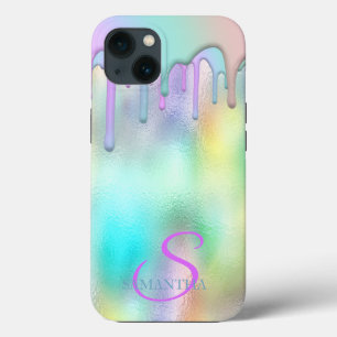 トレンディー レインボードリップス ホログラフィック iPhone 13ケース