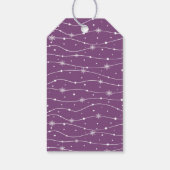 トレンディー – 中紫 – スノーフレークギフトラベル ギフトタグ (裏面)