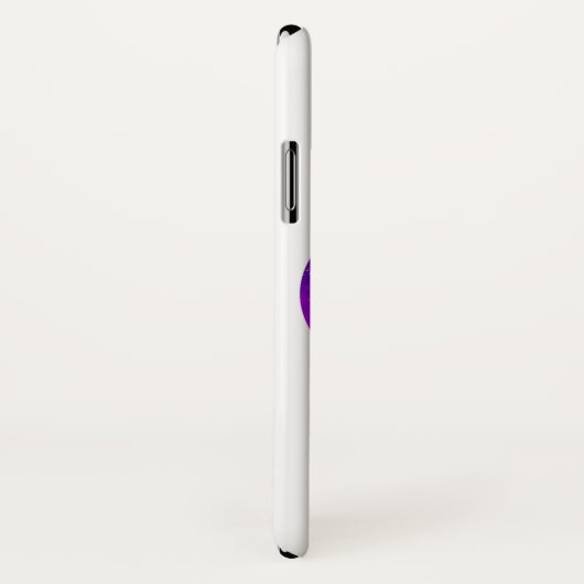 トレンディー〔占星術の〕十二宮図サインアリーズパープル宇宙星雲 Case-Mate iPhoneケース (裏面/右)