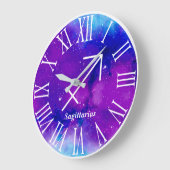 トレンディー〔占星術の〕十二宮図星雲射手座記号 ラージ壁時計 (傾斜)