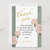 トレンディー·感謝してい緑の招待 招待状 (正面)