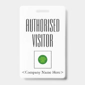 トレンディー「Authorized Visitor」バッジ バッジ (裏面)